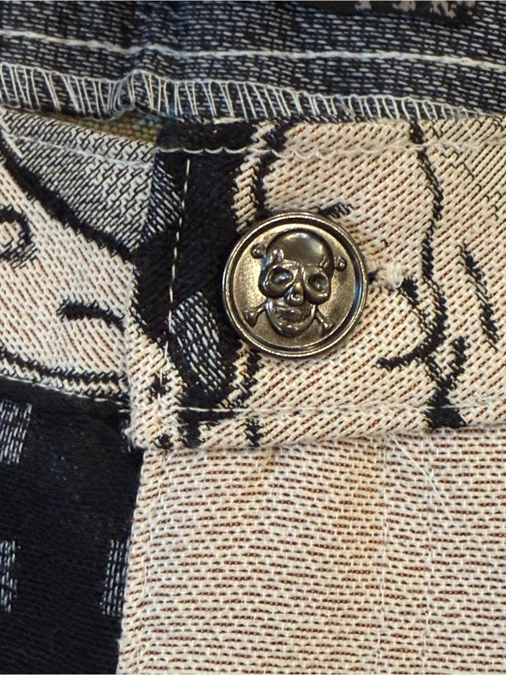 Ukiyo-e Samurai Tapestry Cargo Pants Sz 30 NWT Rebel Vengeance Y2K - Picture 6 of 16